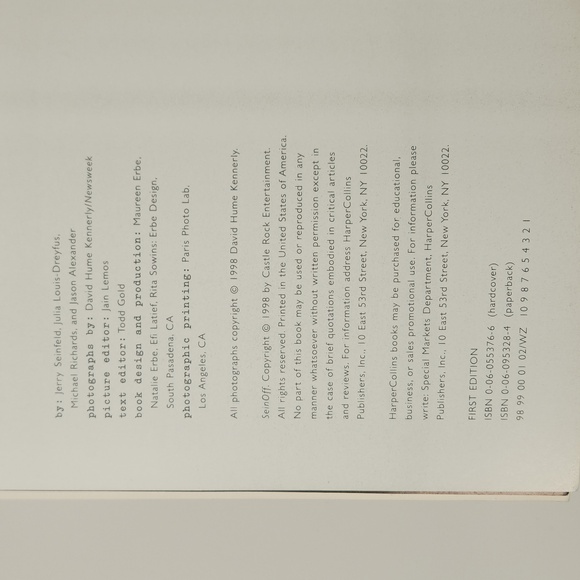 SEIN OFF: The Final Days Of Seinfeld, First SC Edition, 1998 - Picture 7 of 17